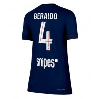 Paris Saint-Germain Lucas Beraldo #4 Domáci Ženy futbalový dres 2025-26 Krátky Rukáv